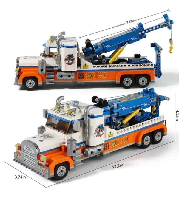 Multicolor_Brick_Style_Racing_Club_Tow_Truck_Construction_Toy