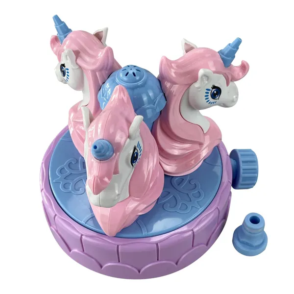 Pink_&_Purple_Plastic_Unicorn_Wind_Up_Carousel_Toy_For_Girls
