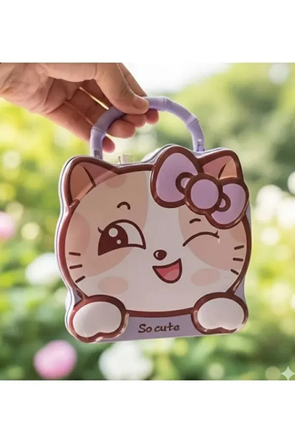 Lavender_Cat_Print_Pu_Handbag_For_Girls