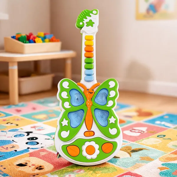 Multicolor_Butterfly_Rock_Guitar_Musical_Toy_With_Light_For_Kids