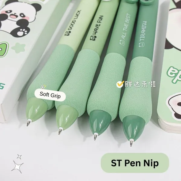 Green_Panda_Soft_Grip_Pen_Set_Pack_Of_4