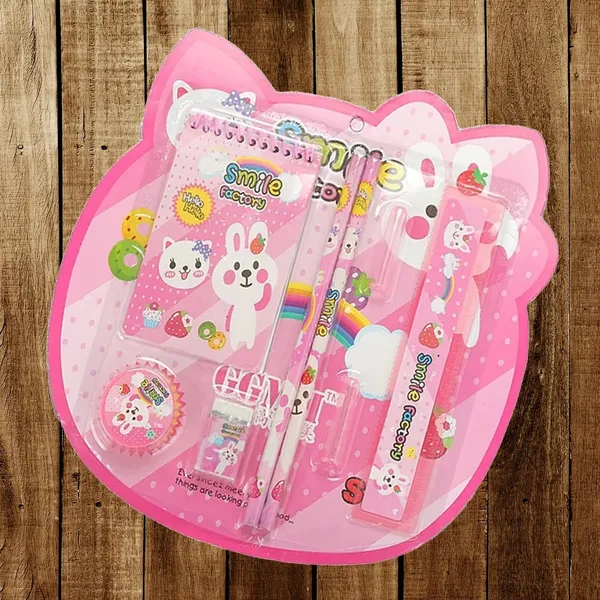 Pink_Cat_Design_Stationery_Set_For_Kids_Pack_Of_6