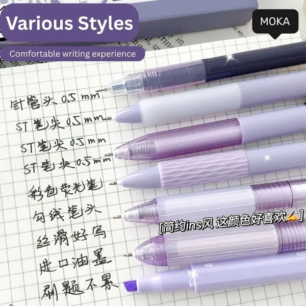 Purple_Moka_Grape_Milk_Jelly_7_Piece_Gel_Pen_Set_Pack_Of_2