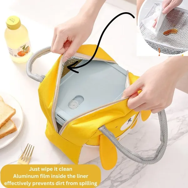 Yellow_Dog_Print_Insulated_Lunch_Bag_With_Handles_Pack_Of_2