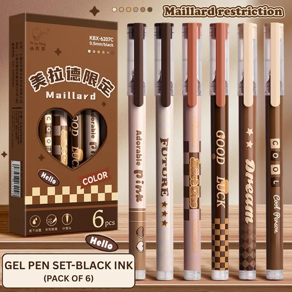 Black_Maillard_0.5Mm_Gel_Pen_Set_6_Pieces