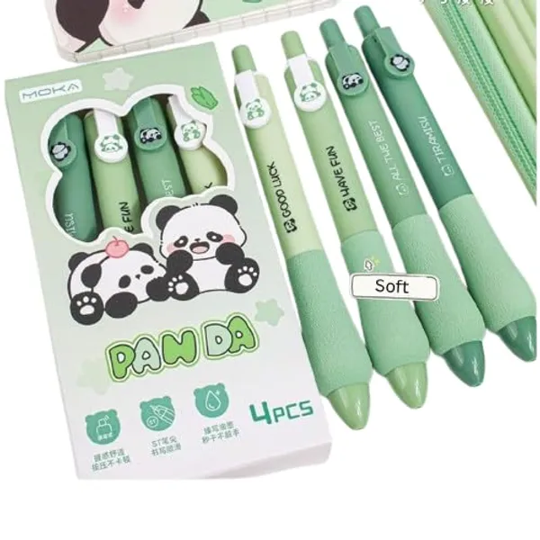 Green_Panda_Soft_Grip_Pen_Set_Pack_Of_4