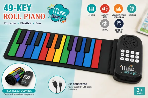 49-Key_Roll_Up_Piano