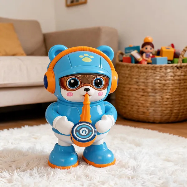 Blue_Musical_Robot_Toy_With_Saxophone_And_Drum_For_Kids