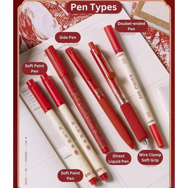 Red_Six_Piece_Assorted_Writing_Pen_Set_Pack_Of_2