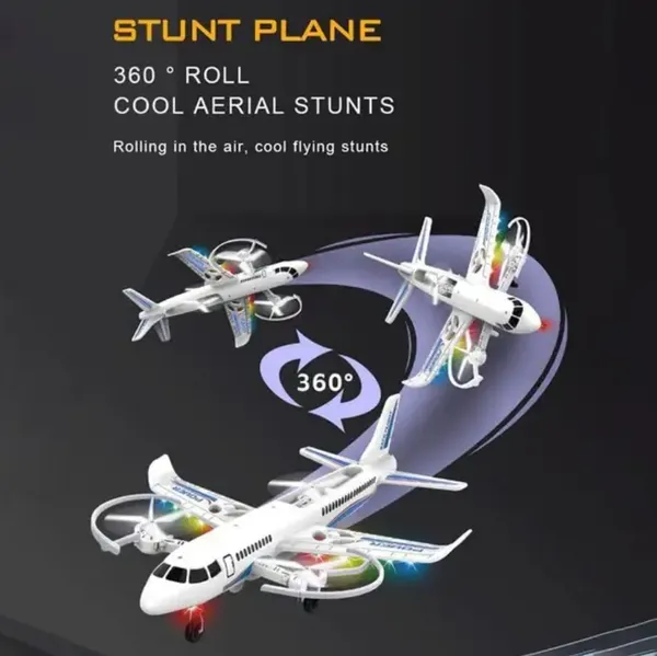 White_Led_Stunt_Toy_Airplane_With_Multi_Propeller_For_Kids