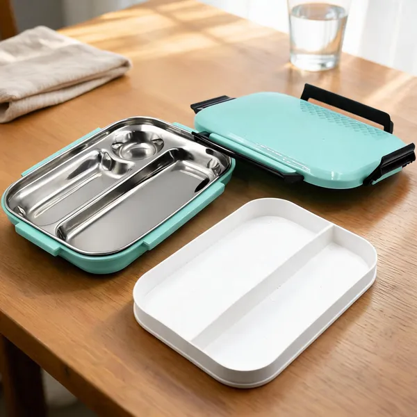 Mint_Green_Stainless_Steel_Mint_Compartment_Lunch_Box