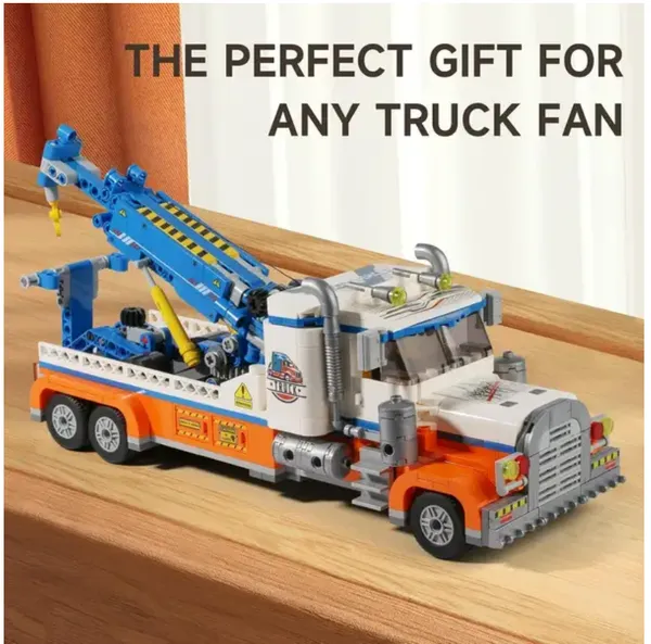 Multicolor_Brick_Style_Racing_Club_Tow_Truck_Construction_Toy