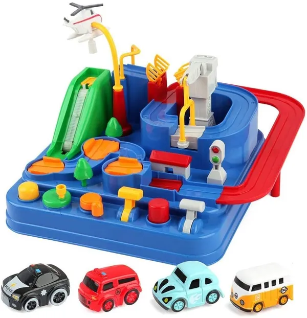 Multicolor_Rescue_Vehicle_Multi_Level_Track_Playset_With_Cars
