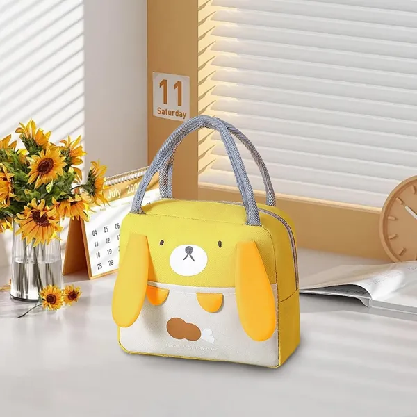 Yellow_Dog_Print_Insulated_Lunch_Bag_With_Handles_Pack_Of_2