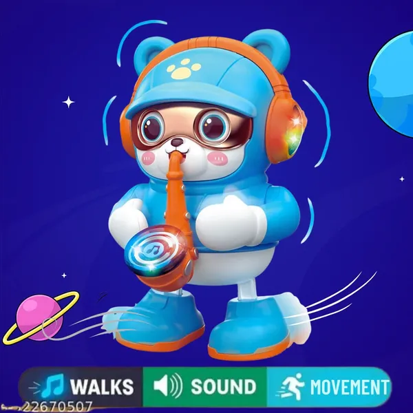 Blue_Musical_Robot_Toy_With_Saxophone_And_Drum_For_Kids