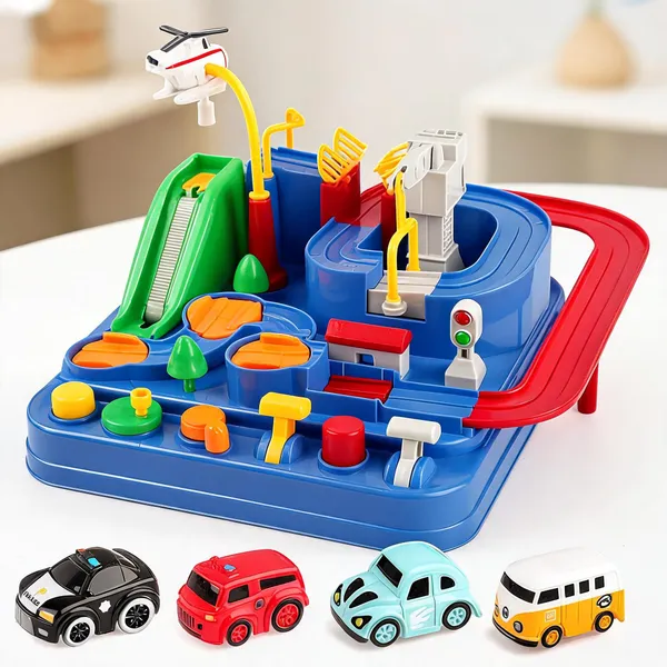 Multicolor_Rescue_Vehicle_Multi_Level_Track_Playset_With_Cars