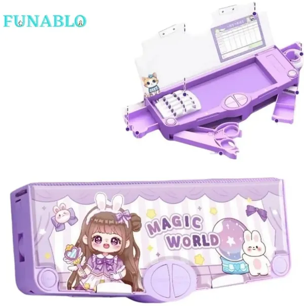 Purple_Magic_World_Character_Multifunctional_Pencil_Box