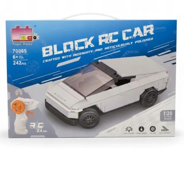 White_2.4Ghz_Remote_Controlled_Pickup_Toy_Car_For_Kids
