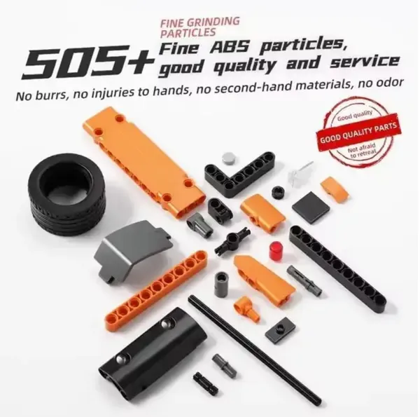 Black_&_Orange_520_Piece_Supercar_Building_Block_Set