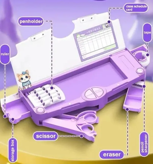 Purple_Magic_World_Character_Multifunctional_Pencil_Box