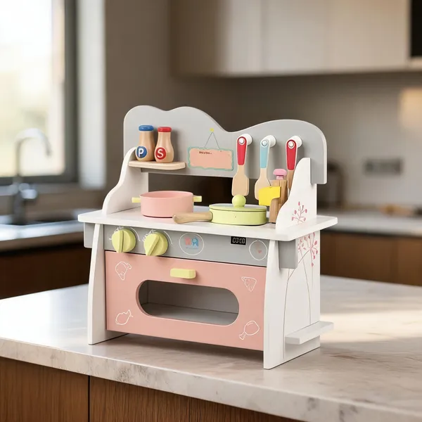 Pink_&_White_And_Pretend_Play_Kitchen_Set_For_Kids