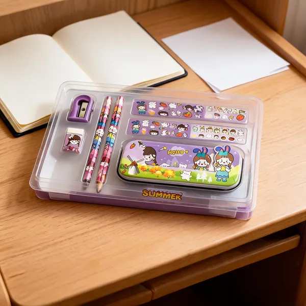 Purple_Cartoon_Character_Stationery_Set_For_Kids_Pack_Of_2