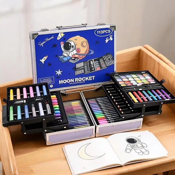 Multicolor_Moon_Rocket_113_Piece_Art_And_Craft_Set_For_Kids