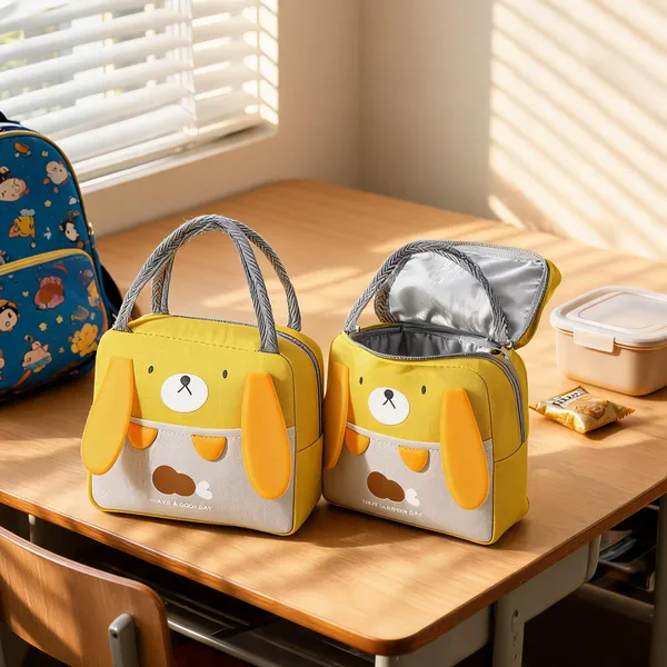 Yellow_Dog_Print_Insulated_Lunch_Bag_With_Handles_Pack_Of_2