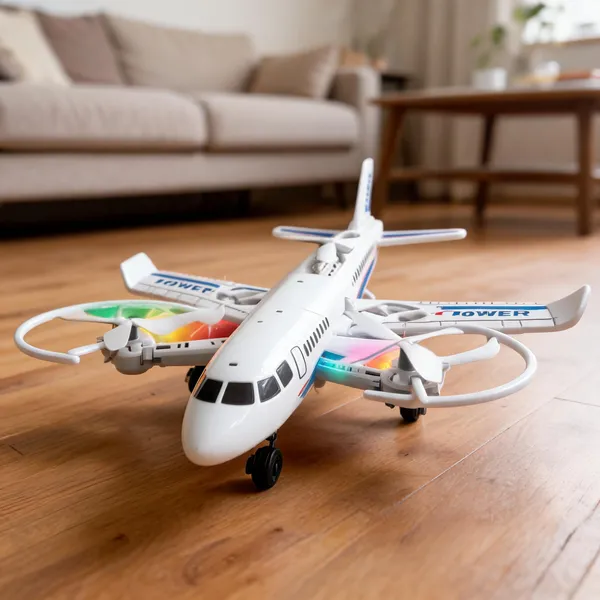 White_Led_Stunt_Toy_Airplane_With_Multi_Propeller_For_Kids