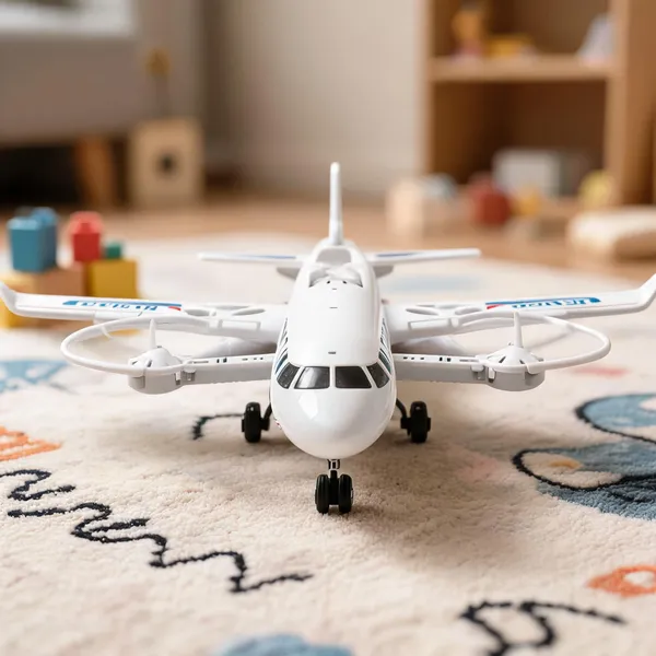 White_Led_Stunt_Toy_Airplane_With_Multi_Propeller_For_Kids