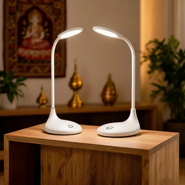 White_Flexible_Neck_Touch_Control_Led_Desk_Lamp_Pack_Of_2