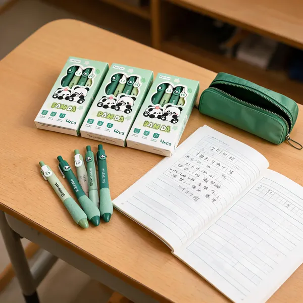 Green_Panda_Soft_Grip_Pen_Set_Pack_Of_4