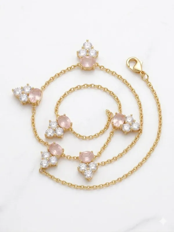 BLUSH_SPARKLE_NECLACE_SET