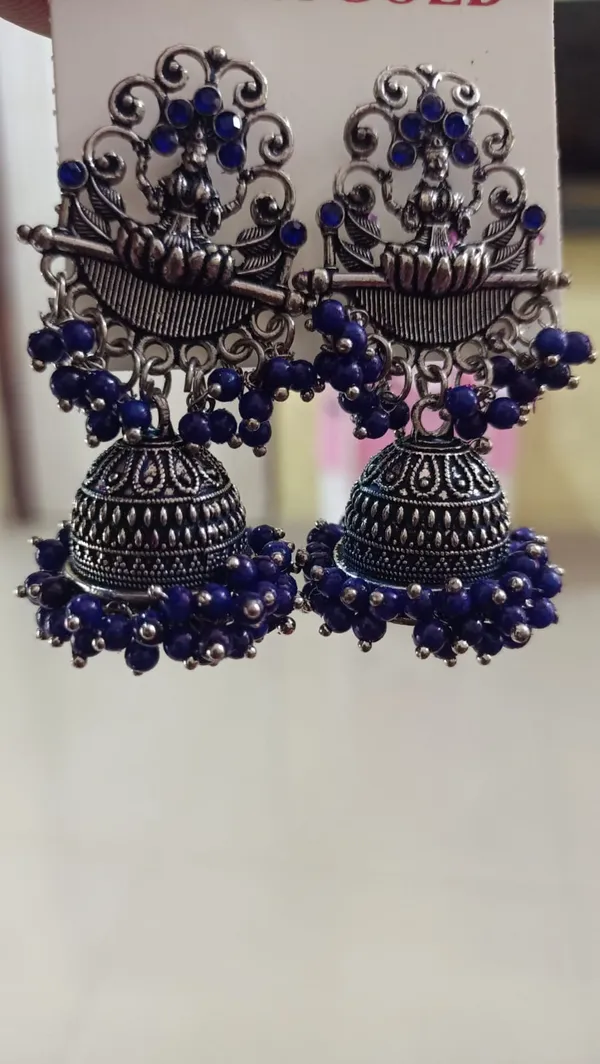 OXYDIZED_LAKSHMI_TEMPLE_JHUMKAS