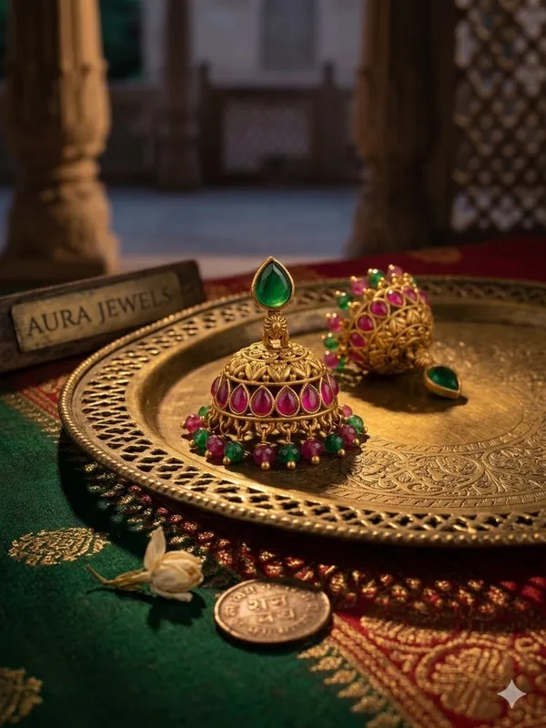 Traditional_Antique_Gold-Plated_Jhumkas