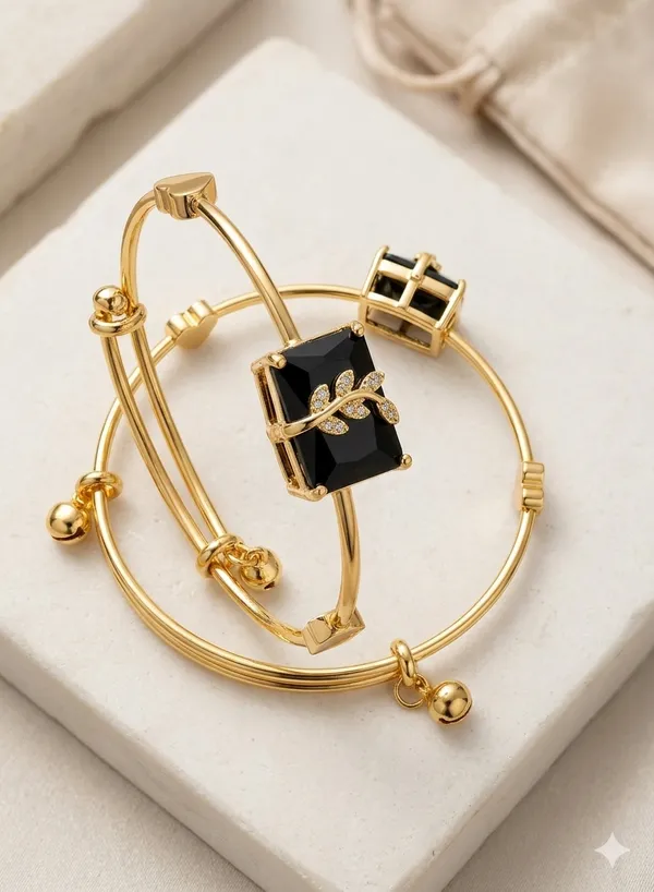 GOLD_ADJUSTABEL_BANAGLES__WITH_BLACK_STONE