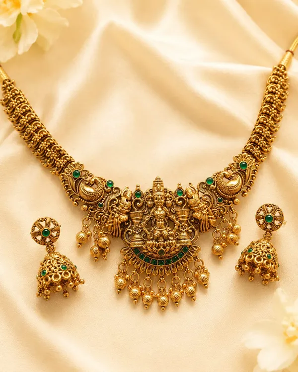 ANTIQUE_GOLD_PLATED_NECKLACE_SET