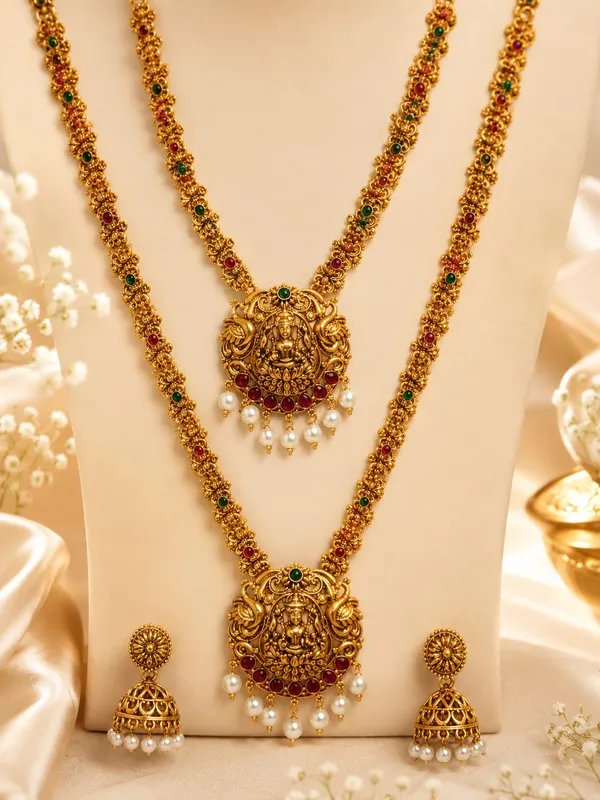 ANTIQUE_GOLD_TEMPLE_NECKLACE_HARAM_SET