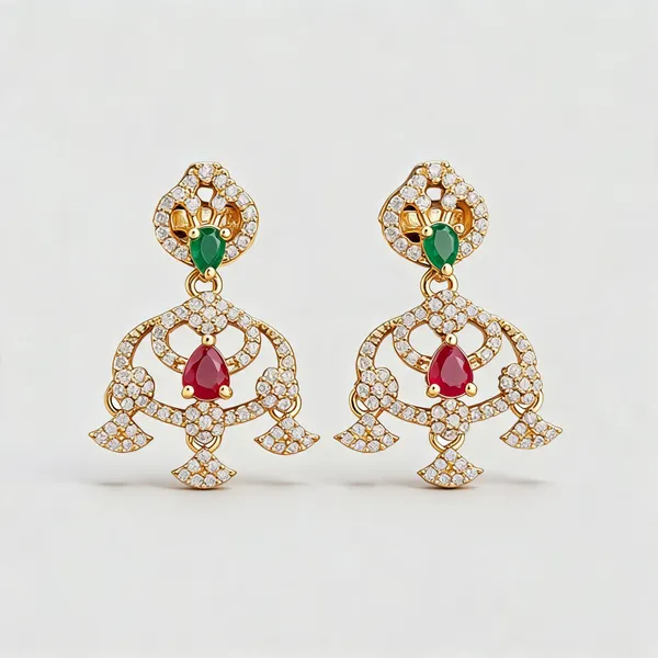 Gold_Brass_Diamond_Ruby_Emerald_Jhumka_Dangle_Earrings_For_Women