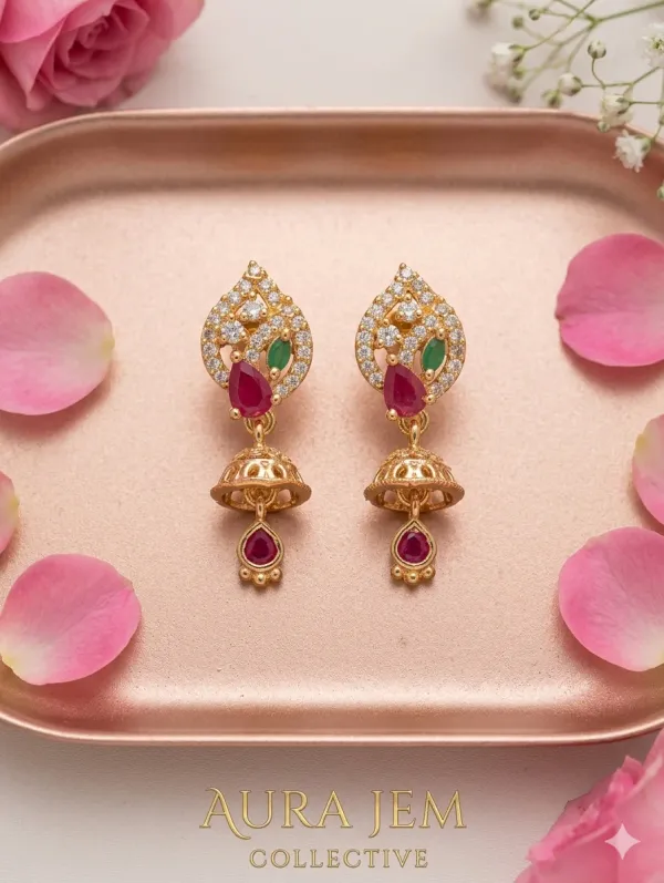 GOLD_PLATED_RUBY_AND_EMERALD_EARRINGS