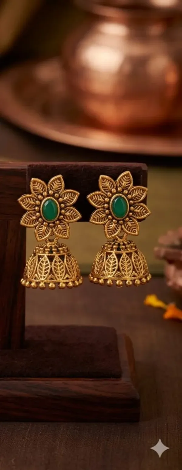 GOLD_PLATED_JHUMKA_EARRINGS