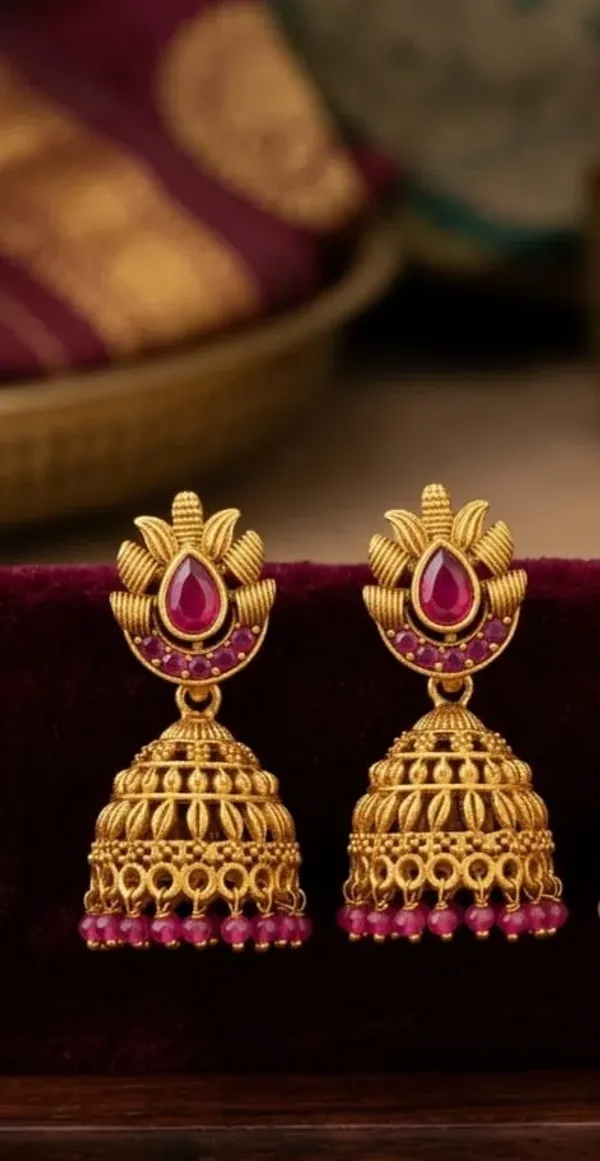 TRADITIONAL_GOLD_PLATED_JHUMKA_EARRINGS