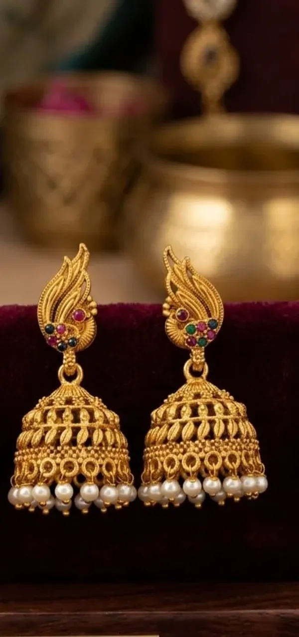 GOLDEN_PLATED_JHUMKA_EARRINGS