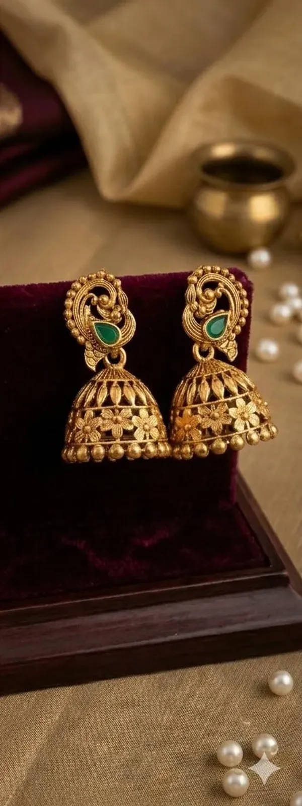 GOLD__PLATED_PEACOCK_JHUMKA_EARRINGS