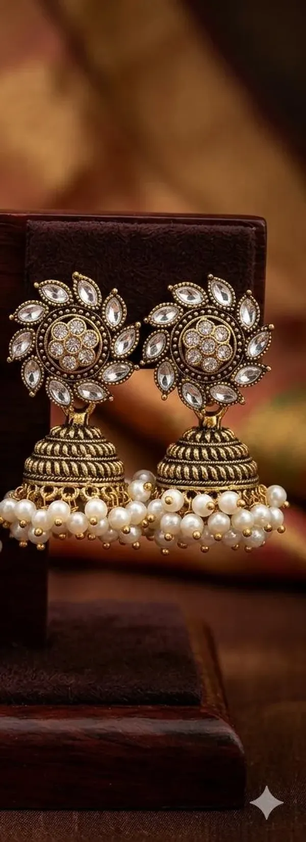 ANTIQUE_GOLD_PLATED_JHUMKA_EARRINGS