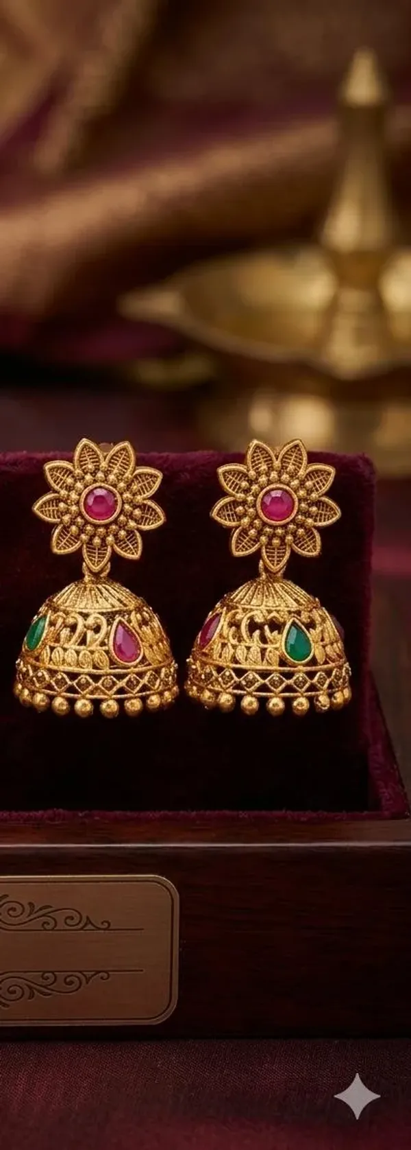 GOLD__PLATED_JHUMKA_EARRINGS
