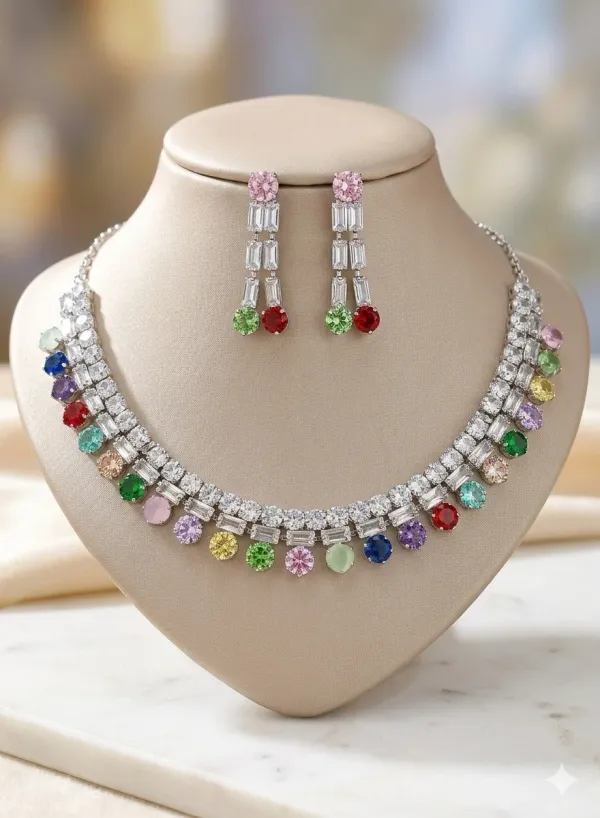 RAINBOW_GEM_NECKLACE_AND_EARRING_SET