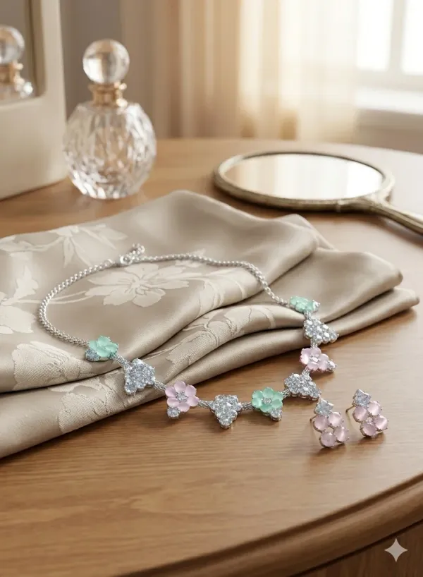 FLOWER_NECKLACE_AND_EARRING_SET