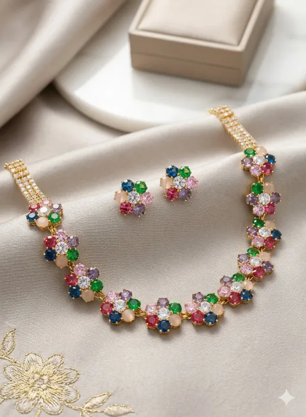 FLOWER_GEM_NECKLACE_AND_EARRING_SET