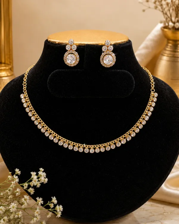 GOLD_PLATED_NECKLACE_AND_EARRING_SET
